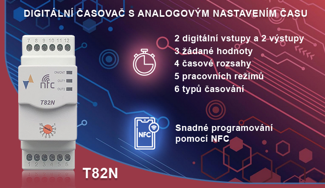 Digitální časovač Ascon Tecnologic T82N