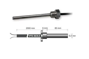 PTC teplotní sonda Dixell SC5.5 se závitem G1/4