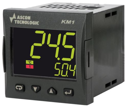 PID regulátor Ascon Tecnologic KM1 HCR--DS se dvěma výstupy a RS485